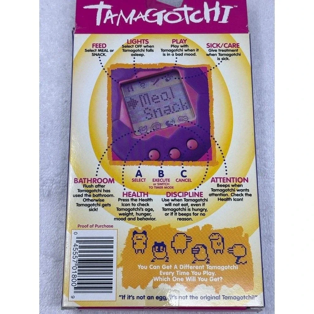 Tamagotchi Vintage‎ 1996-97 Original #1800 Green Yellow Gen 1 New in Box Rare